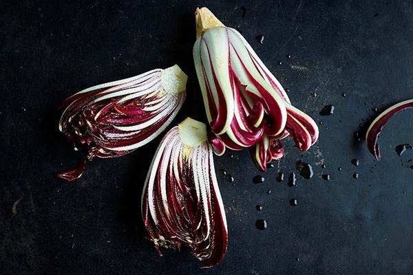 Bright red with a slightly bitter flavour, Radicchio Rosso di Treviso uses natural spring water to bring out its particular colour and taste.